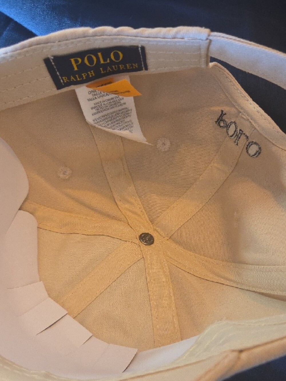 Ralph Lauren Stone Khaki Baseball Cap | Black Pony Logo | Adjustable Dad Hat - Picture 6 of 11